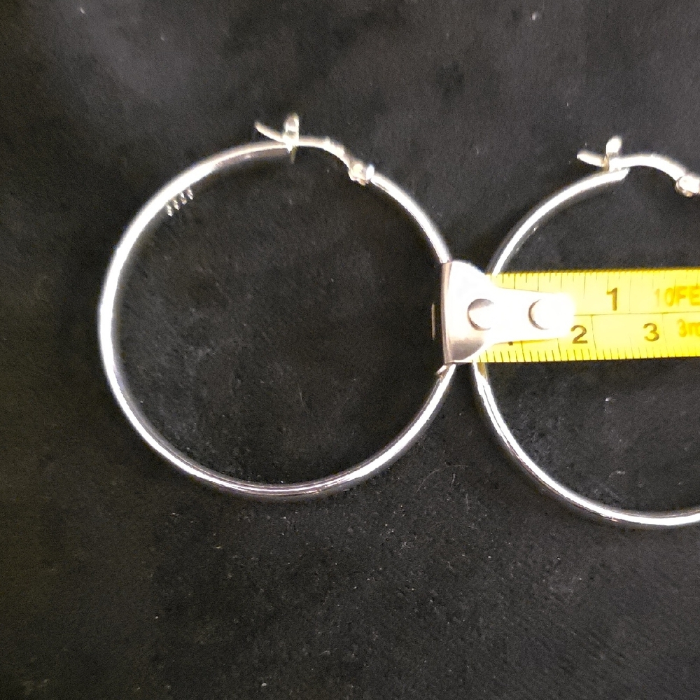 Silver Hoop Earrings